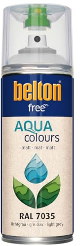 belton free Wasserlack RAL 7035 lichtgrau, matt, 400 ml - Geruchsneutral