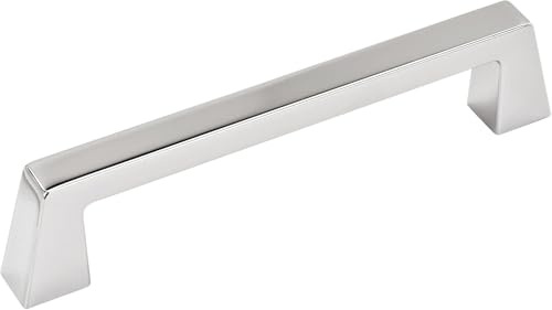 Amerock | Cabinet Pull | Polished Chrome | 5-1/16 inch (128 mm) Center to Center | Blackrock | 1 Pack | Drawer Pull | Drawer Handle | Cabinet Hardware