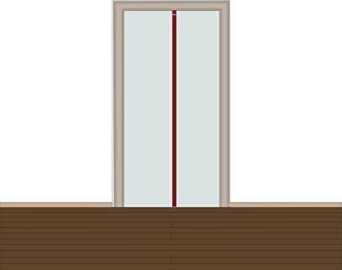 Pangolino® Porte anti-poussière avec fermeture magnétique - 1,20 x 2,20 m - Ultra stable - Porte de construction avec fermeture magnétique - Paroi anti-poussière - Porte à film (100 µ)