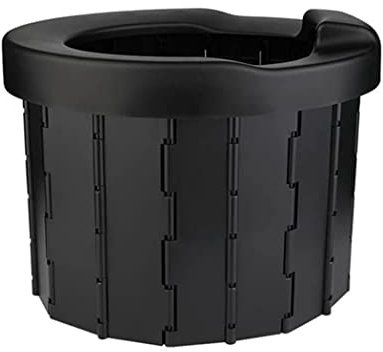 WYJRO WC Portatile Bagno Chimico Toilette Pieghevole per Campeggio Pattumiera Toile Portatile, con 12 Sacchi della Spazzatura per Auto Camper Viaggio Campeggio Escursioni Viaggi