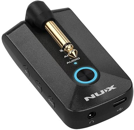 NUX | Amplificateur de casque Mighty Plug Pro pour guitaristes et basses, dans un format de poche et adapté à la poche