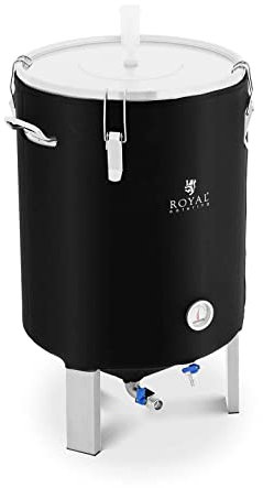 Royal Catering RCBM-60ICF Fermenter 60 l 0-40 °C Edelstahl mit Isoliermantel Gärkessel Fermentierkessel