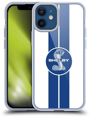 Head Case Designs Officially Licensed Shelby 1965 427 S/C White Car Graphics Gel Case [Military Grade Protection] Compatible with Apple iPhone 12 Mini and Compatible with MagSafe