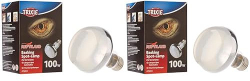 TRIXIE 76003 Wärme-Spotlampe, ø 80 × 108 mm, 100 W, Black (Packung mit 2)