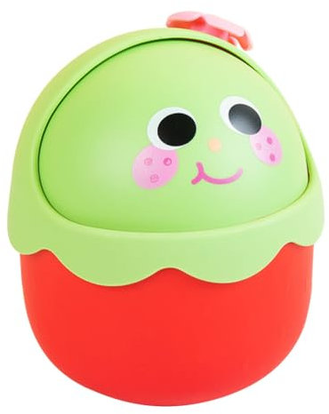 Alipis Simpatico Cestino Della Spazzatura Mini Cestino Della Spazzatura Con Coperchio Ribaltabile Cestino Della Spazzatura Da Tavolo Cestino Da Tavolo Per Cartoni Animati Cestino Della