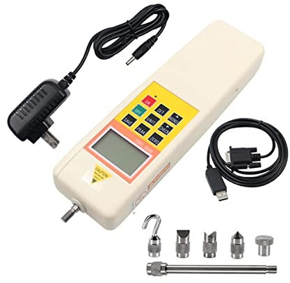 EDEDE Digital Force Gauge, Push Pull Force Gauge Dynamometer (HF-2) With USB Connect With Computer Portable Handheld Dynamometer Digital Force Tester Meter Widely Used(50N Force Gauge)