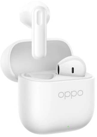 OPPO Enco Buds3 Écouteurs True Wireless, Casque Intra-auriculaire Bluetooth 5.4 Stéréo, 48H de Lecture, Unité de Haut-Parleur Dynamique de 12,4 mm, IP55, Son Spatial 3D, Snow White