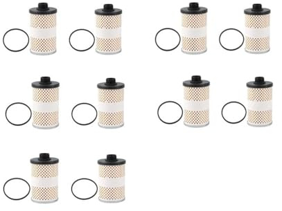 Inline Fuel Filter B10-AL Fuel Tank Filter Assembly 496 Replacement Diesel Water Separator 30 Micron Max 25 Gpm 150 Psi Car Gasoline Filter(B10-al Filter 10pcs)