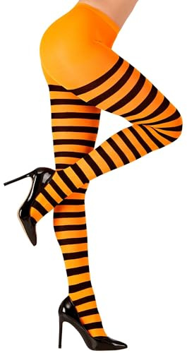 W WIDMANN MILANO Party Fashion - calzamaglia a righe, 70 DEN, carnevale, festa a tema