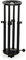 PROAIM Mitchell 13”-22” Telescopic Camera Height Riser for Mitchell Dollies/Mitchell Mount Gear. Quick Lock Mechanism. Payload up to 150kg / 330lb (MR-291-04)