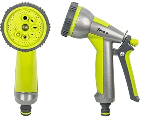 Multifunktionsbrause 8 Funktionen Metall Sprühpistole Gartenbrause LIME LINE LE-5108 BRADAS 9487