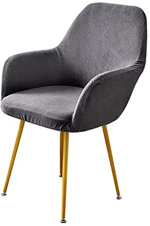Housse de Chaise avec Accoudoirs,Housse de Fauteuil Extensible Jacquard Couverture de Chaise Scandinave de Salle à Manger pour Salon,Mariage,Hôtel,Restaurant (Color : A, Size : 2pcs)