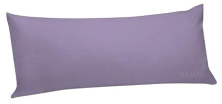 AIMANE® Federa lunga per cuscino, cuscino per il corpo, supporto per il collo, ortopedico, per allattamento, gravidanza, cuscino lungo (matrimoniale, 10 m, lilla)