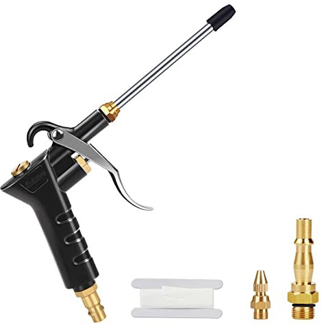 Noosverl Pistolet à air comprimé, soufflette à air comprimé pour 1/4BSP German & Bristische raccord rapide, d'air comprimé outil de nettoyage