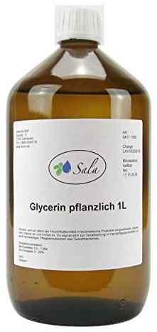 Sala Glycerin E422 pflanzlich 99,5% Ph. Eur. 1000 ml (1 L Glasflasche)
