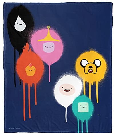Northwest Adventure Time Silk Touch Throw Blanket, 50 x 60, Spray Painted Group