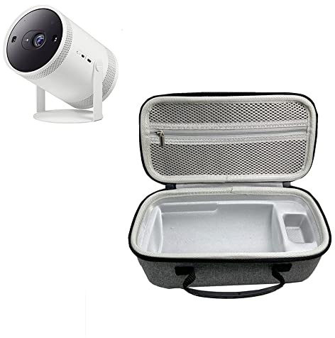 Projektorfodral för Samsung The Freestyle för Anker nebulosa kapsel 3 laser 1080p, multifunktionell bärbar dragkedja reseförvaringsväska för projektor