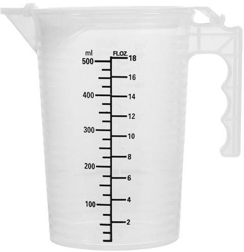 BESTonZON Taza Medidora Reutilizable De Gran Capacidad Para Líquidos Vaso De Escala Para Cocina y Repostería Facilita La Medición De Harina y