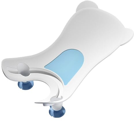 Clean Rinse Baby Badewanne, Badehilfe für Tisch, Spüle, oder Badewanne, mit 3 Liegepositionen Baby Bather Spülwanne für Waschbecken Baby Körper Unterstützung für Waschbec (White)