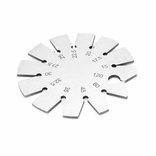1 Pc Stainless Steel Bevel Angle Gauge, 15-120 Degree Blade Angle Finder, Woodworking Protractor Tool for Knife, Chisel, Axe, Planer Sharpening and Cutting Tools