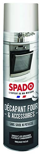 SPADO - Décapant four & accessoires - Dissout les graisses - Rinçage facile - Sans soude ni potasse - 600ML - Fabriqué en France