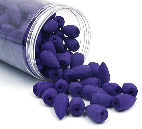 ANCLLO 200 Stück Rückfluss-Räucherkegel, inklusive Lavendelduft, für Zuhause, Büro, Küche, Schlafzimmer, Yoga-Raum