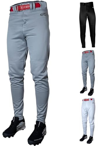 Rawlings Herren Launch Series Baseballhose, Jogger-Passform, Erwachsenengrößen, solide und paspelierte Optionen