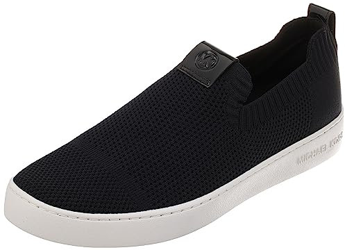 Michael Kors Damen Juno Knit Slip ON Sneaker, Schwarz, 37 EU