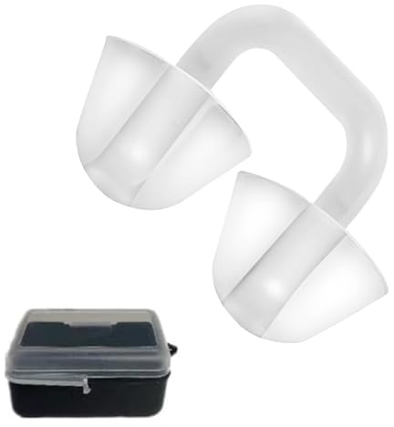 1 Pz Clip per Naso Nuoto, Protezione per Naso Impermeabile, Clip per Naso in Silicone, Tappi per Naso in Silicone Impermeabili, con Custodia per Surf Adulti Bambini (età 7+) Principianti