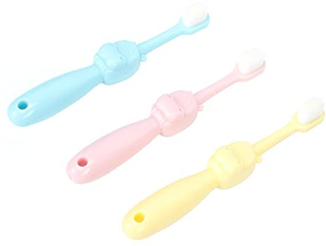 KOMBIUDA 3stücke Babyzahnbürste Mit Cartoon-borsten Babyzahnputzset Für Gründliche Reinigung Zahnbürstenset Aus Hochwertigem Material Für Sanfte Zahnpflege
