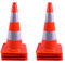ZincOrange Pack de 8 Cônes de Trafic, Cônes de Sécurité avec Bande Réfléchissante et Matériau PVC pour Sécurité Routière, Parking, Entraînement Sportif et Activités Extérieures (50CM)