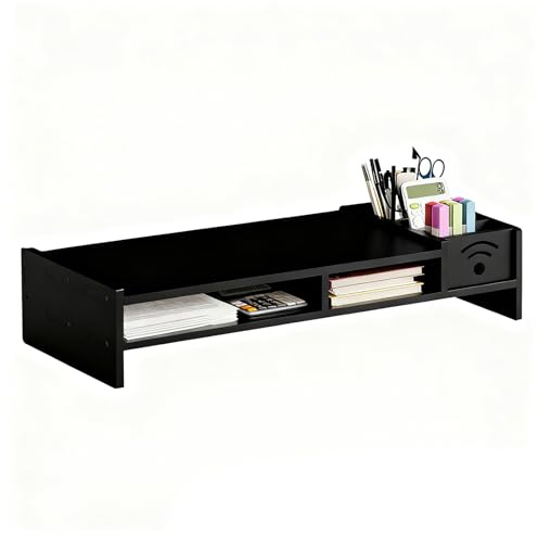 Renchey Soporte Para Monitor De Escritorio,Estante De Escritorio De 2 Niveles,Base Para Computadora Con Organizador De Almacenamiento Y Altura De 10.9 Cm | Para Hogar Oficina Dormitorio