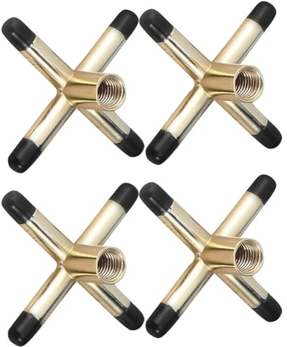 Zolynx Juego de 4 Piezas de Cabezal de Puente para Taco de Billar, Soporte de Puente en Forma de, Puntas de Goma Antideslizantes, Accesorio para Snooker y Taco de Billar.
