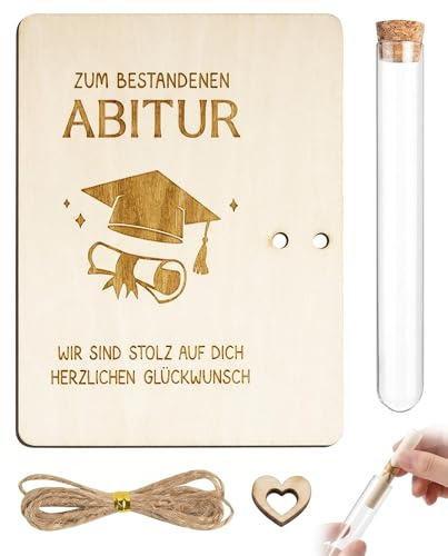 Luxorium Abi Regalo Creativo para Graduación 2025 con Tubo de Ensayo - Ideal para Chicos y Chicas