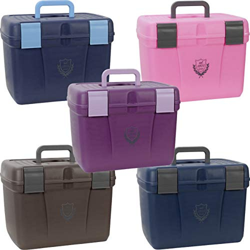 PFIFF 101562-222-2 - Caja de Limpieza para Caballos, Estable, Grande, Color Rosa y Gris