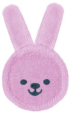 MAM Rabbit Beißring, Mundpflegehandschuh für die Zähne, Mikrofaser, 0+ Monate, Rosa
