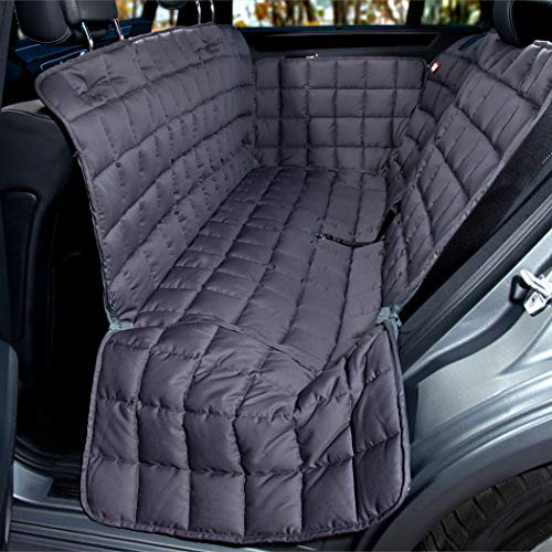Doctor Bark 3-Sitz-Autoschondecke für die Rückbank - All-Side Schutz - passend für alle Kombis und SUVs (L | 3er Sitz, Grau)