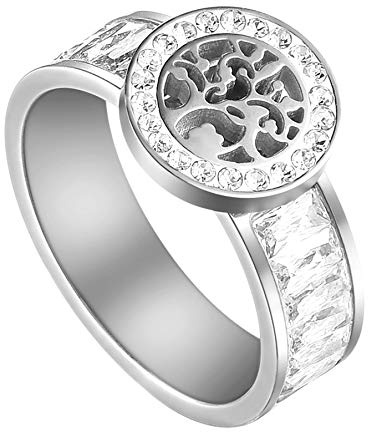 Flongo Damring kvinnor ring BFF ringar blogger knuckle fingerknoppar stapla livsträd liv bröllop förlovningsringar guld silver, rostfritt stål,