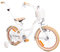 sun baby Mädchenfahrrad 16 Zoll Radgröße Flower Bike zur Auswahl, mit Abnehmbarer Schubstange, Kinderfahrrad für Mädchen von 2 bis 6 Jahre (Weiß Beige, 16 Zoll)