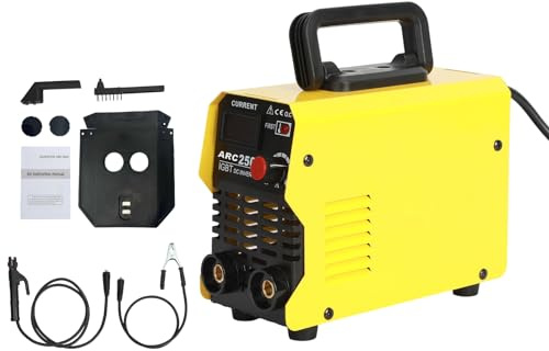 220V ARC-Welding Machine, 30-250A Arc-Welder, MMA Welding Machine with LCD Digital Display, Inverter-Welder for Various Welding Material Yellow