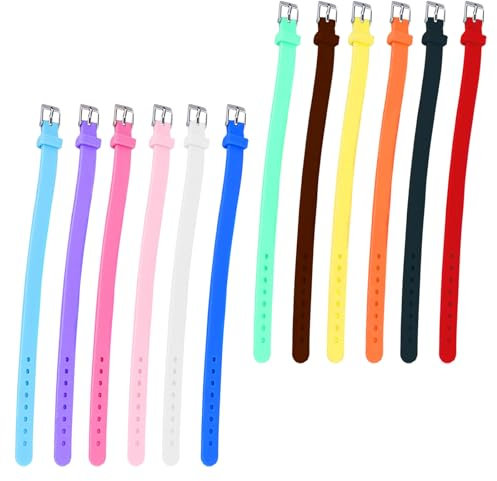 Weyying 12 Stück Farben Armband Silikon, Silikonarmband für Kinder, Personalisiertes Silikonarmband Kinder, Silikonarmband Personalisierbar, Silikonarmband, für Fitness Laufen Sport Party Geschenke