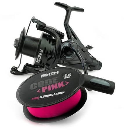 Faith Carp Tackle Proteus Freerunner LC 8000-1 Rulle - Karpfiskerulle - Fiskerulle - Frilägesrulle - Fluorocarbonlina