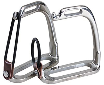 Korsteel Stainless Steel Peacock Stirrup Irons, 3.75