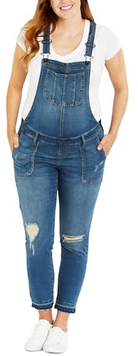 Motherhood Maternity Salopette en Jean Skinny Longueur Cheville avec Empiècement Latéral Jeans Femme (Lot de 1)