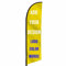 Drapeaux de plumes personnalisés Bannières de drapeaux de plage personnalisées (drapeau uniquement) (Couteau Drapeau 50x200cm)