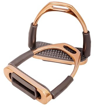 Flexibler Steigbügel für Pferde, biegsam, Sicherheitsbügeleisen, S-Stahl, 10,2 cm