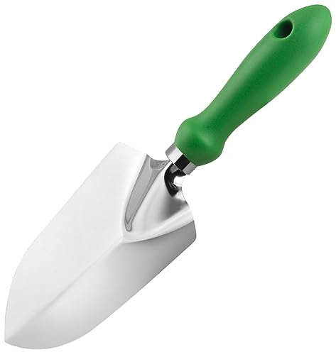 Garden Trowel - Stainless Steel Proof Garden Spades Ergonomic Grip Hand Tools with Soft Rubberized Hand Shovel for Transplanting, Weeding, Moving and Smoothing Digging & Planting
