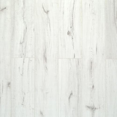 LovAq Ripple White Ivory Wood Effect Click Laminate Flooring - Plank (8mm),For Home (All Rooms), Suitable for Underfloor Heating - Covers 2.17sqm(Single Pack Contains 9 Planks)