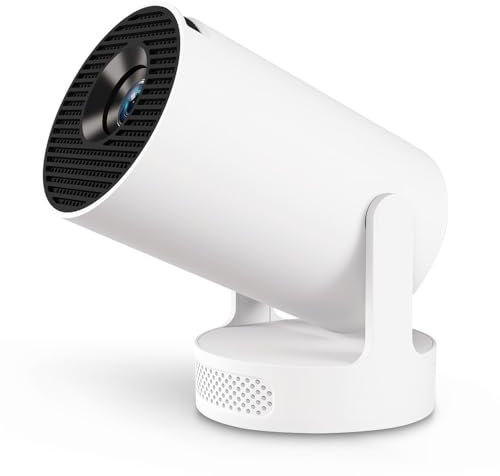 Mini proyector LED portátil 720P HD con decodificación 4K, WiFi 6 & Bluetooth 5.4, corrección Keystone automática, pantalla de 25-110 - compatible con teléfono/PC/Stick HDMI/USB