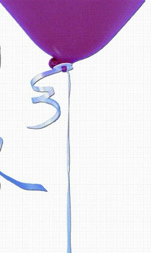 Ballonverschlüsse, * 50 St. *, mit Polyband, geeignet für Heliumbefüllung